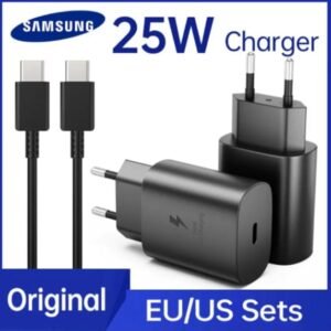 Samsung 25w super fast charger with type c cable