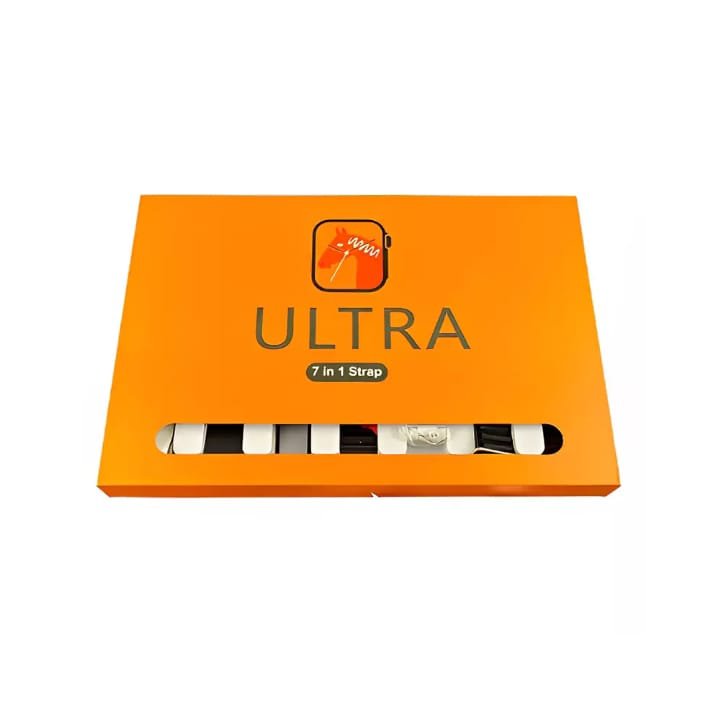 Ultra Watch With 7 Strap Multi Colors